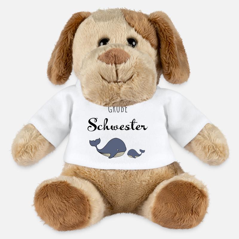 Große Schwester Wal - MiniFeet® Hund Helge - Weiß