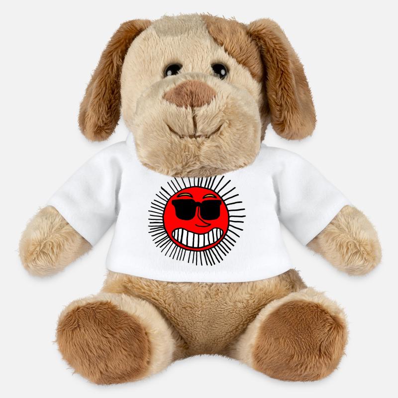 Smiling Sun with Glasses - MiniFeet® Dog Helge - white
