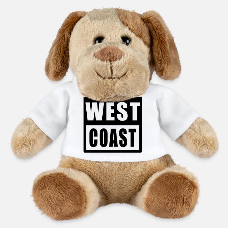 West Coast Design Hip Hop - Chien en peluche Helge MiniFeet® - blanc