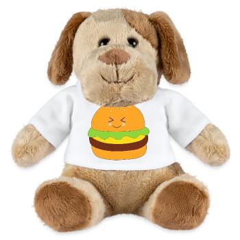 Burger, fast food, essen, kochen - MiniFeet® Hund Helge - Weiß - Vorne