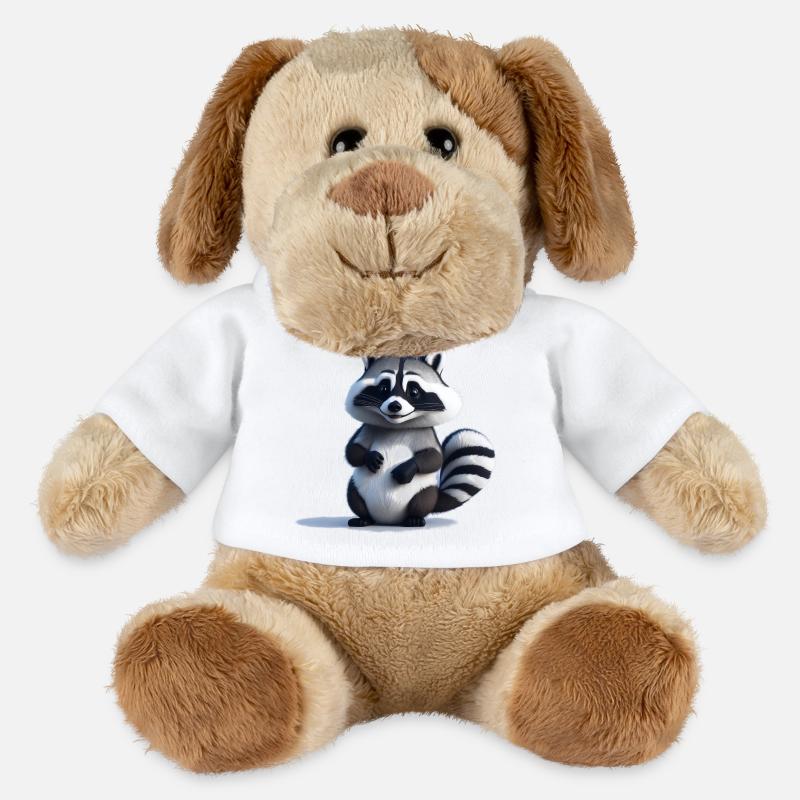 Waschbär - MiniFeet® Hund Helge - Weiß