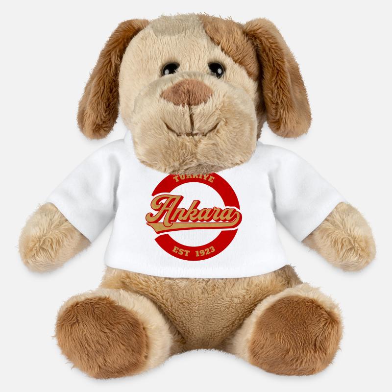 Ankara Vintage Logo Est 1923 - MiniFeet® Hund Helge - Weiß