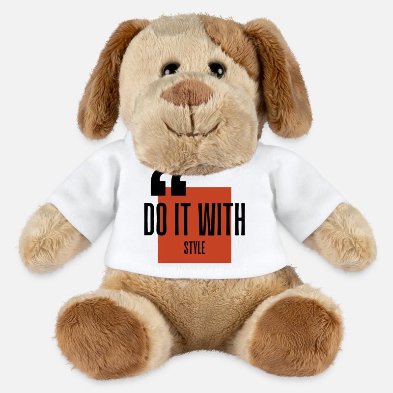 Bit Wit Style Logo - MiniFeet® Hund Helge - Weiß