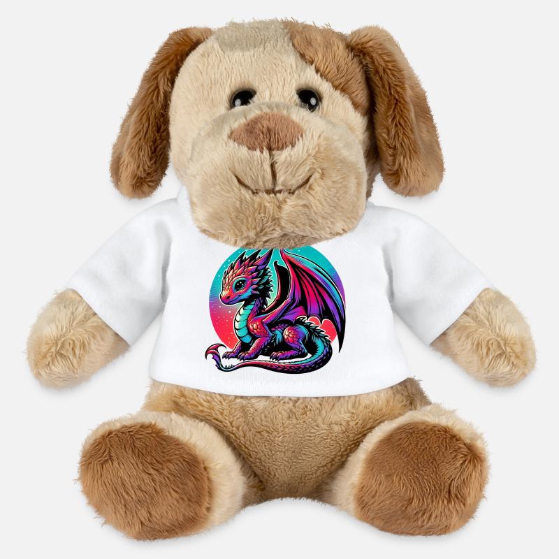 Drache - MiniFeet® Hund Helge - Weiß