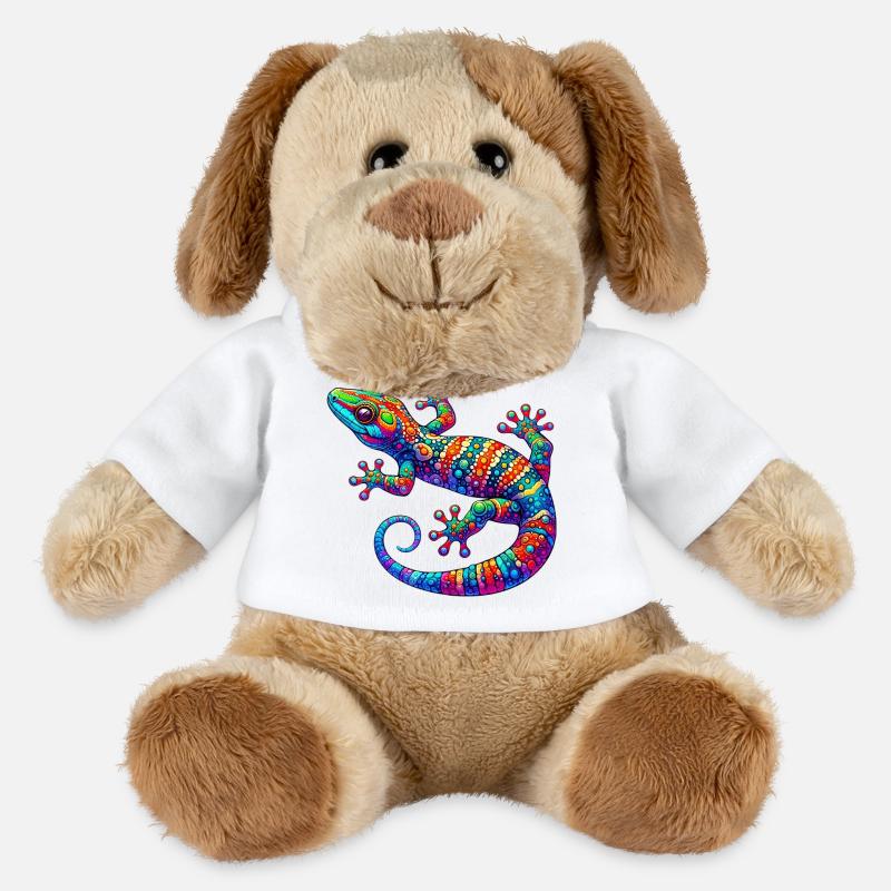 Gecko - Chien en peluche Helge MiniFeet® - blanc