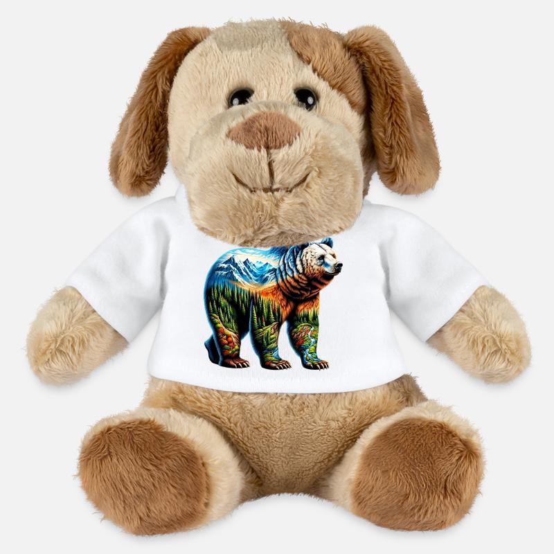 Bär - MiniFeet® Hund Helge - Weiß