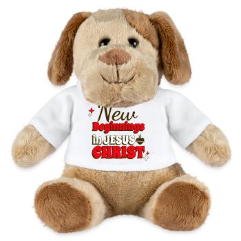 Neuanfänge in Jesus Christus - MiniFeet® Hund Helge - Weiß - Vorne