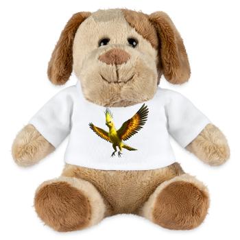 Calopsitte (21) - Chien en peluche Helge MiniFeet® - blanc - Devant
