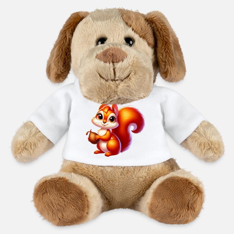Eichhörnchen - MiniFeet® Hund Helge - Weiß