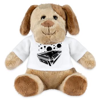 Cartoon Billiards - MiniFeet® Dog Helge - white - Front