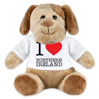 J’AIME L’IRLANDE DU NORD Nordirland - Chien en peluche Helge MiniFeet® - blanc - Devant