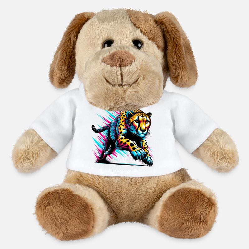 Guépard - Chien en peluche Helge MiniFeet® - blanc