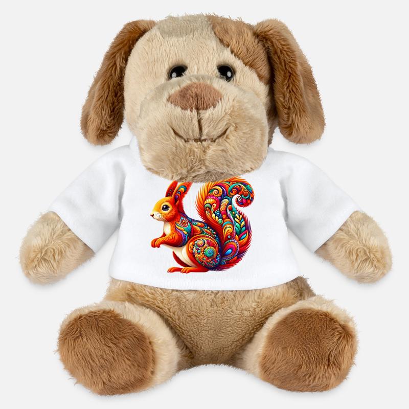 Eichhörnchen - MiniFeet® Hund Helge - Weiß