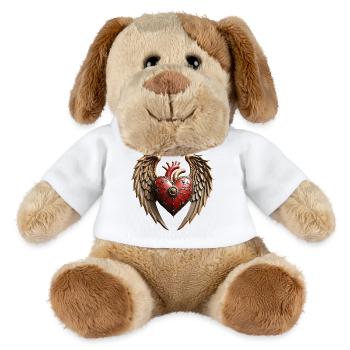 Vintage-Eleganz: eine elegante Uhr und ein elegantes Herz. - MiniFeet® Hund Helge - Weiß - Vorne