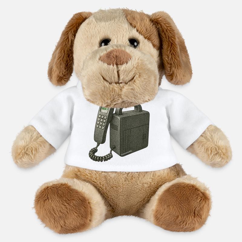 Nostalgic phone - MiniFeet® Dog Helge - white