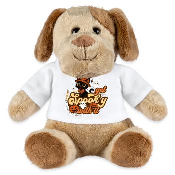 Skurriles Halloween-Katzendesign - MiniFeet® Hund Helge - Weiß - Vorne