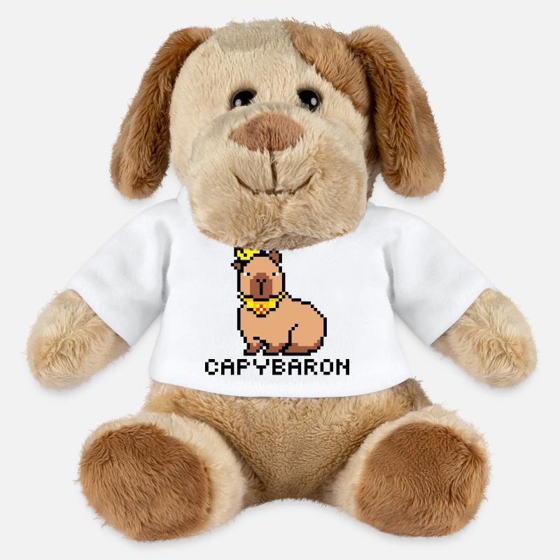 capybaron Pixelart - MiniFeet® Hund Helge - Weiß
