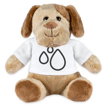 Dreifaches Wassertropfen-Liniensymbol-Logo - MiniFeet® Hund Helge - Weiß - Vorne