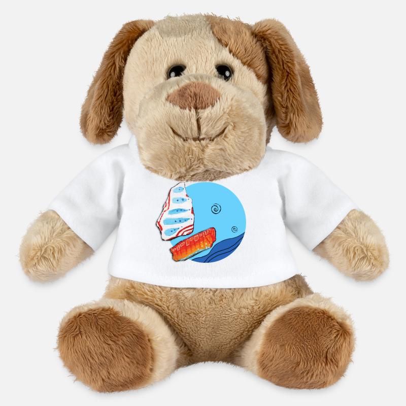 Segelboot - MiniFeet® Hund Helge - Weiß