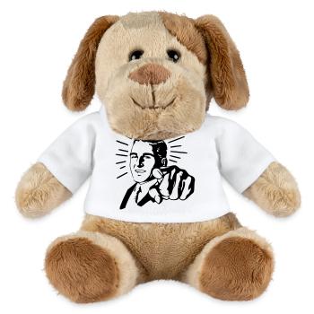 Pointing Man - MiniFeet® Dog Helge - white - Front
