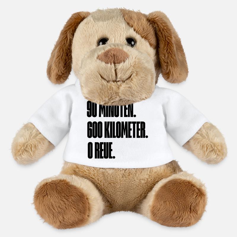Culte de la courbe. - Chien en peluche Helge MiniFeet® - blanc