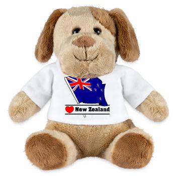 Cœur de Nouvelle-Zélande - Chien en peluche Helge MiniFeet® - blanc - Devant