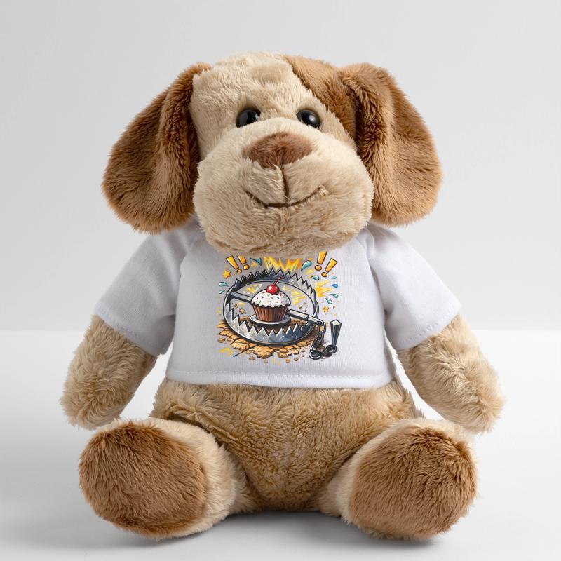 Illustration de cupcake mignon dans un piège Chien en peluche Helge MiniFeet®