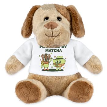 Powered By Matcha Green Tea Funny Matcha Lover - MiniFeet® Hund Helge - Weiß - Vorne