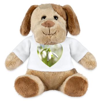 Schneeglöckchen Herzdesign - MiniFeet® Hund Helge - Weiß - Vorne