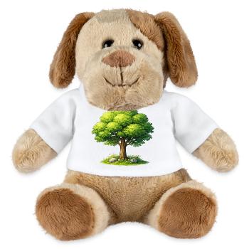 Baum im Sonnenlicht  - MiniFeet® Hund Helge - Weiß - Vorne