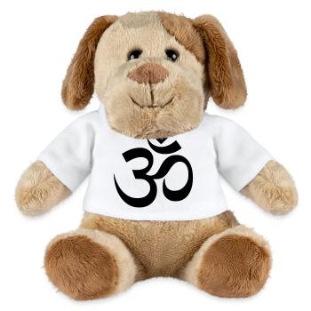 Om Symbol Mantra Silhouette - MiniFeet® Hund Helge - Weiß - Vorne