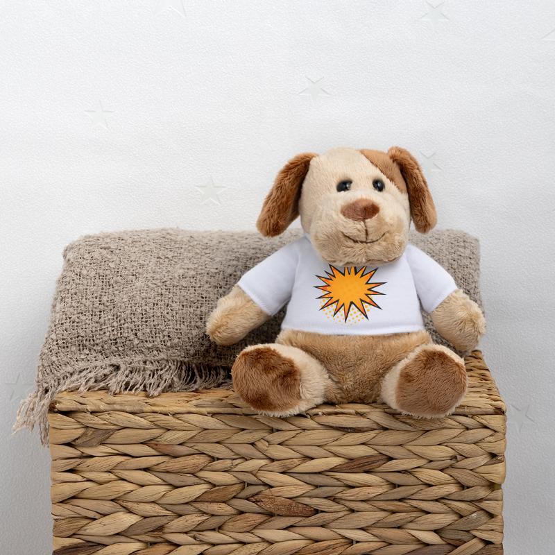 Halftone Comic Starburst Border MiniFeet® Dog Helge