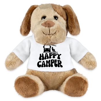 Campeur heureux - Chien en peluche Helge MiniFeet® - blanc - Devant