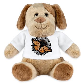 Toxic Beauty – Monarch Butterfly Art  - MiniFeet® Dog Helge - white - Front
