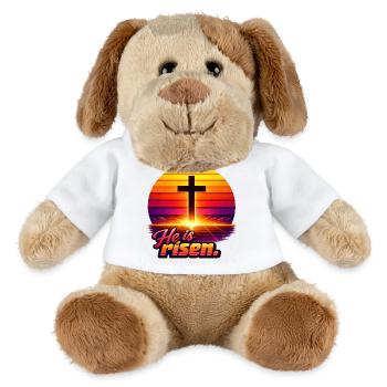 He is risen Sunset retro - MiniFeet® Hund Helge - Weiß - Vorne
