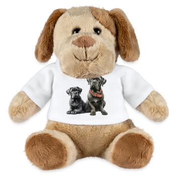 Amitié - Chien en peluche Helge MiniFeet® - blanc - Devant