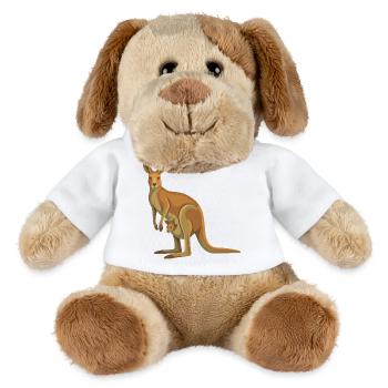 Kangaroo family in vector style - MiniFeet® Dog Helge - white - Front