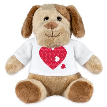 herz - MiniFeet® Hund Helge - Weiß - Vorne