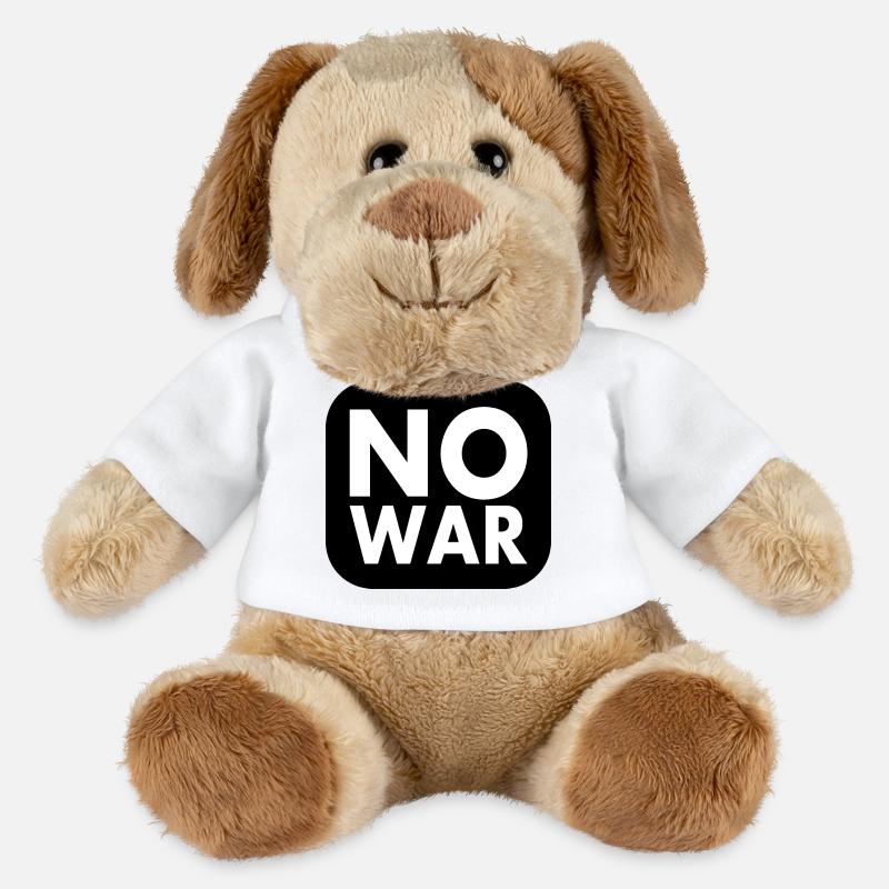 No war - MiniFeet® Dog Helge - white