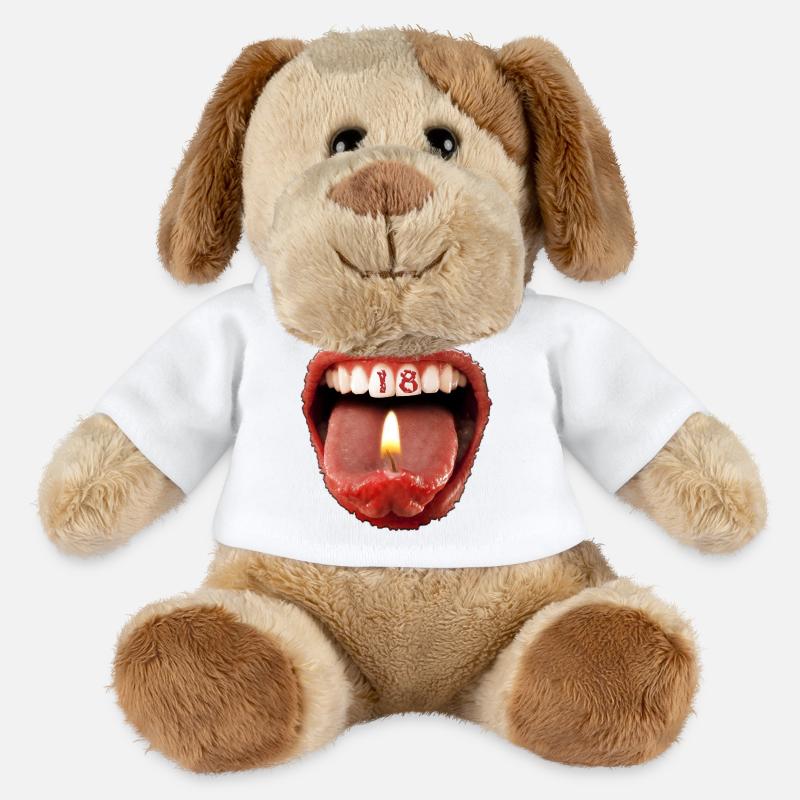 18. Geburtstag - MiniFeet® Hund Helge - Weiß