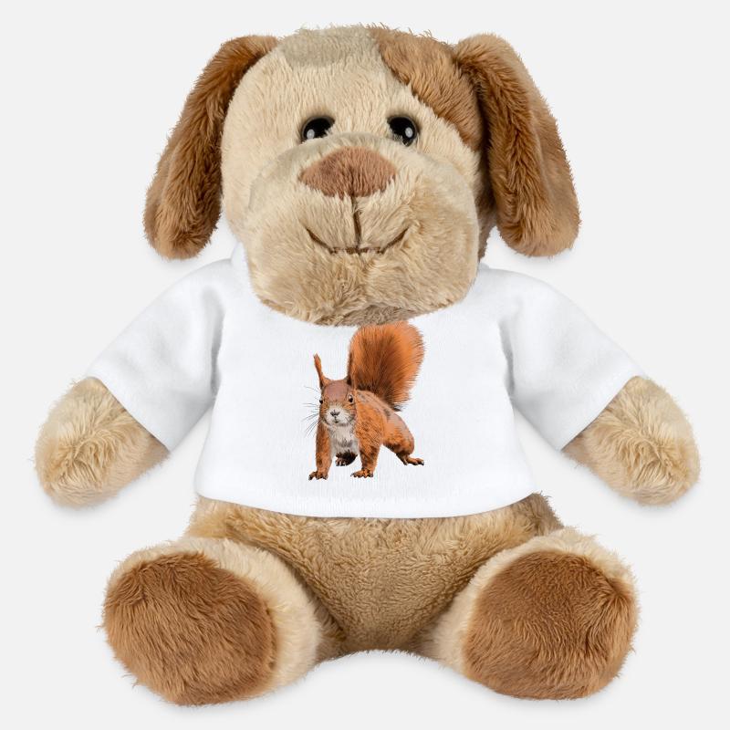 squirrel - Chien en peluche Helge MiniFeet® - blanc