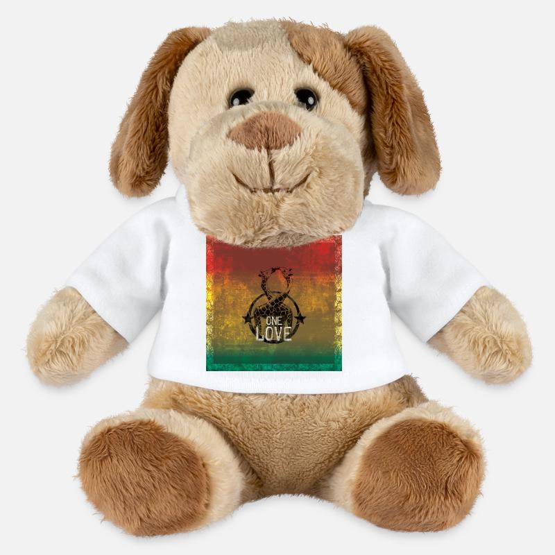 one love reggae - MiniFeet® Dog Helge - white