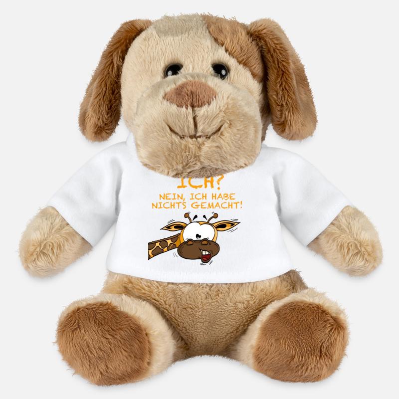Ich war es nicht Giraffe - MiniFeet® Hund Helge - Weiß