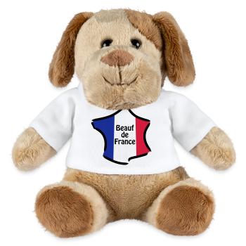 Beauf de France - Chien en peluche Helge MiniFeet® - blanc - Devant