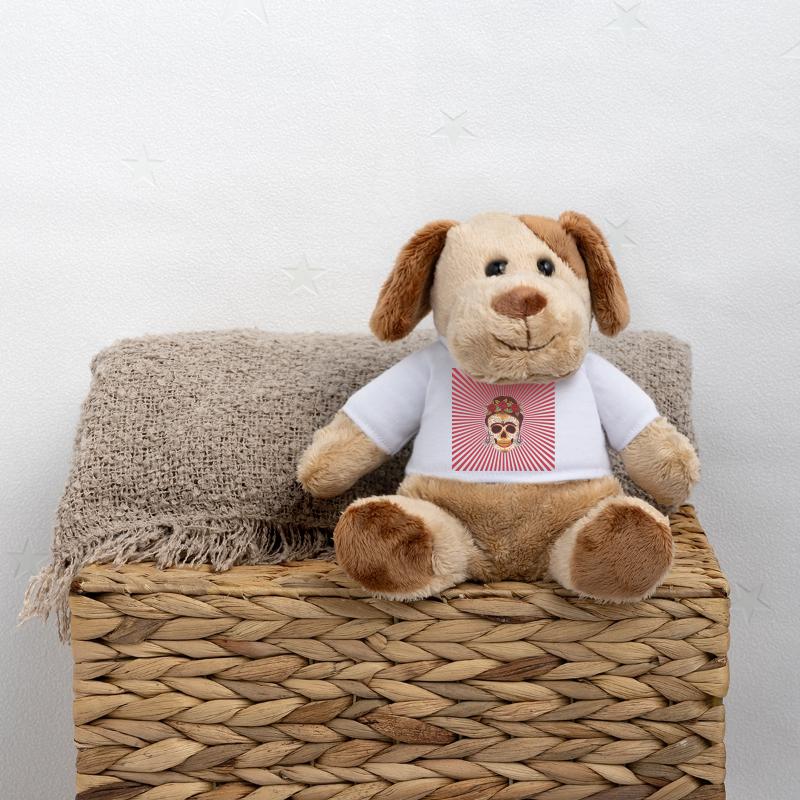 conception de l'affiche calavera sucre crâne crânes chingona Chien en peluche Helge MiniFeet®