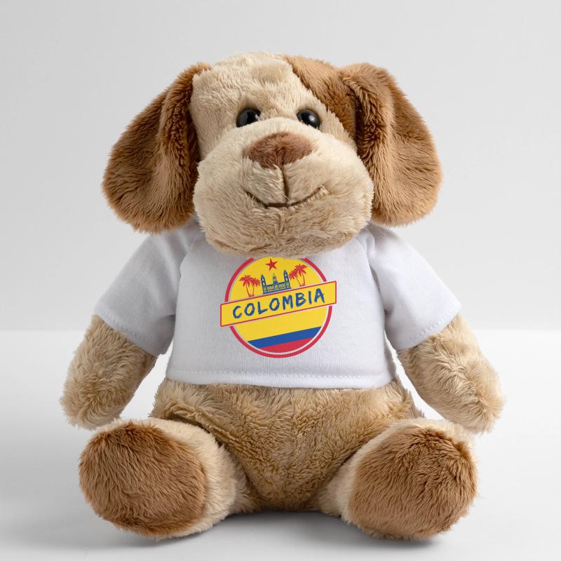 Conception de la Colombie avec drapeau national Chien en peluche Helge MiniFeet®