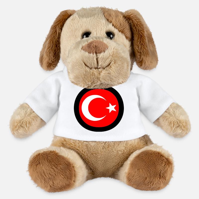 Turkish flag - MiniFeet® Dog Helge - white