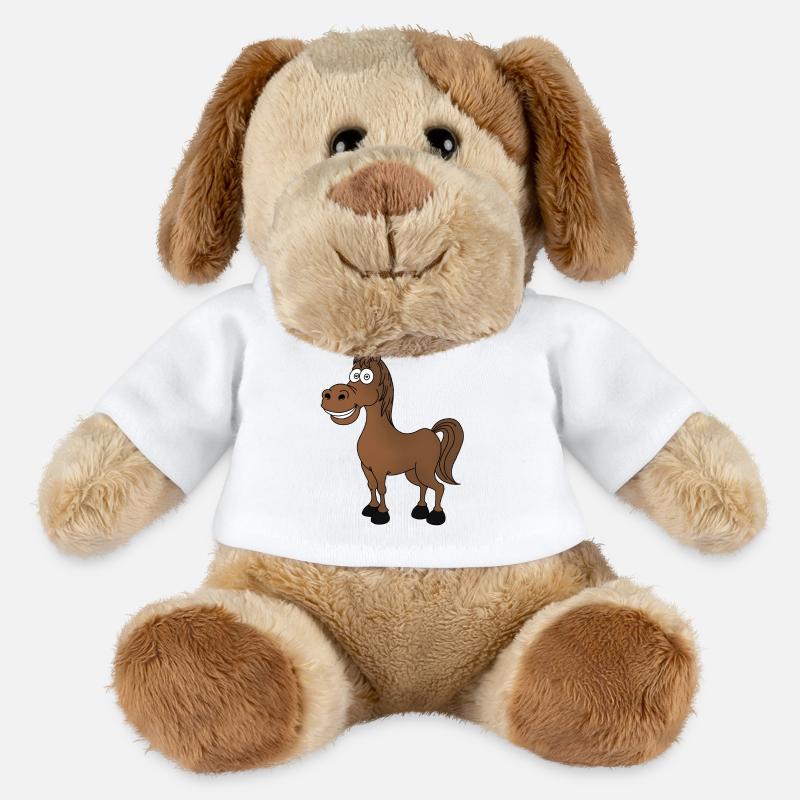 Lustiges Pferd - MiniFeet® Hund Helge - Weiß
