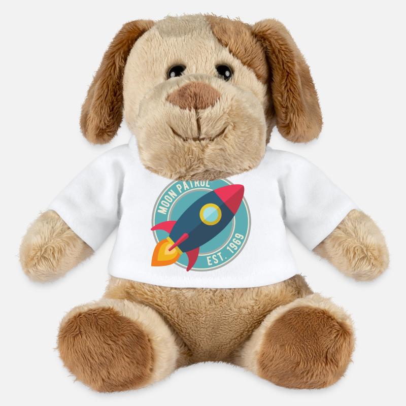 Rakete Moon Patrol Rocket - MiniFeet® Hund Helge - Weiß