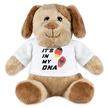Dans mon ADN Allemagne et Albanie / présent - Chien en peluche Helge MiniFeet® - blanc - Devant